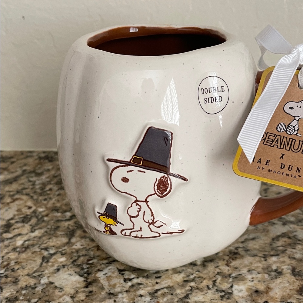 Rae Dunn X Peanuts Snoopy Thanksgiving Mug